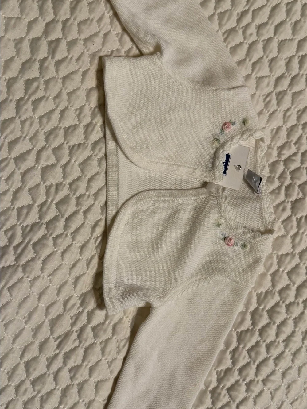 Janie and Jack Cream & Pink Girls 3-Piece outfit